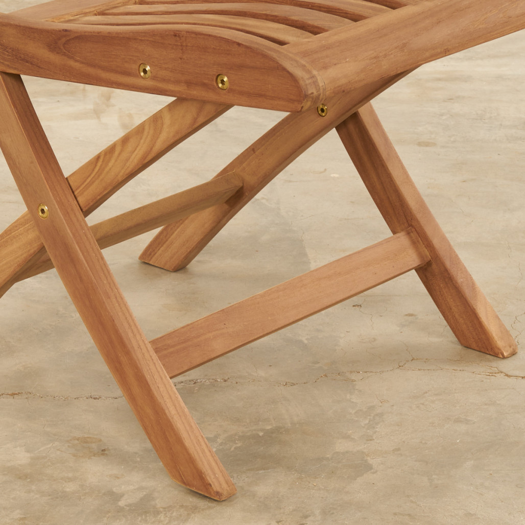 Silla plegable de teca maciza Lisato Silla plegable de teca maciza Lisato