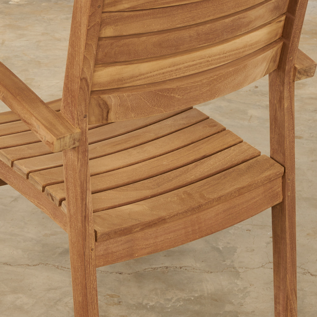 Sillón de jardín en teca maciza Horismo Sillón de jardín en teca maciza Horismo