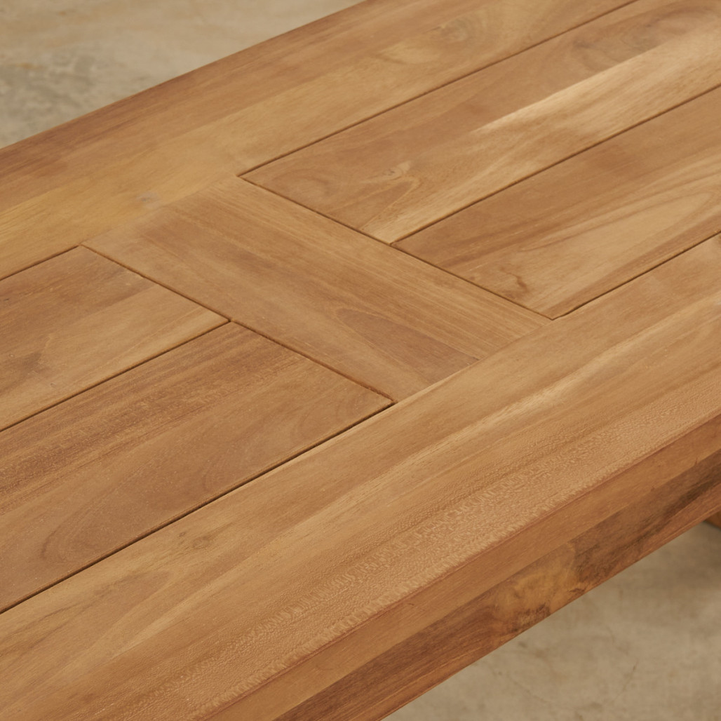 Banco de jardín de teca maciza Matado 130 cm Banco de jardín de teca maciza Matado 130 cm