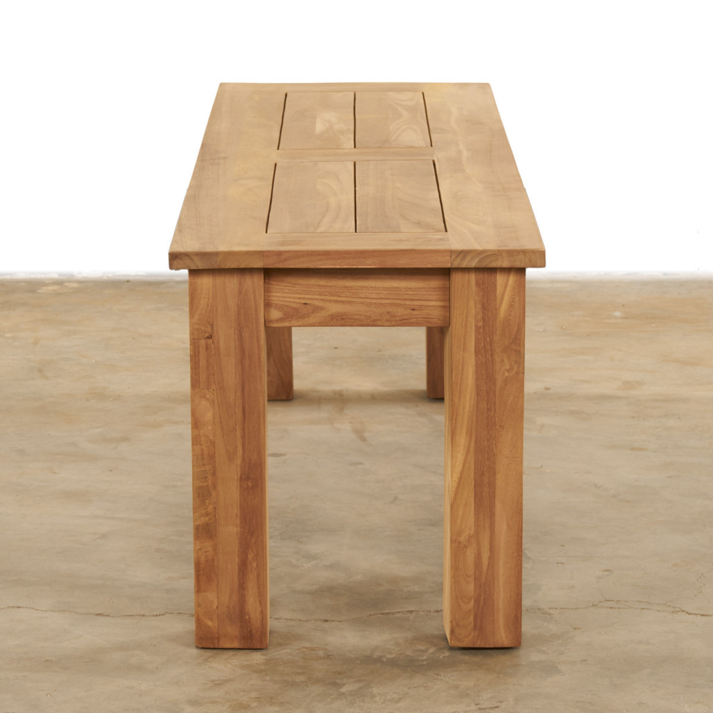 Banco de jardín de teca maciza Matado 130 cm Banco de jardín de teca maciza Matado 130 cm