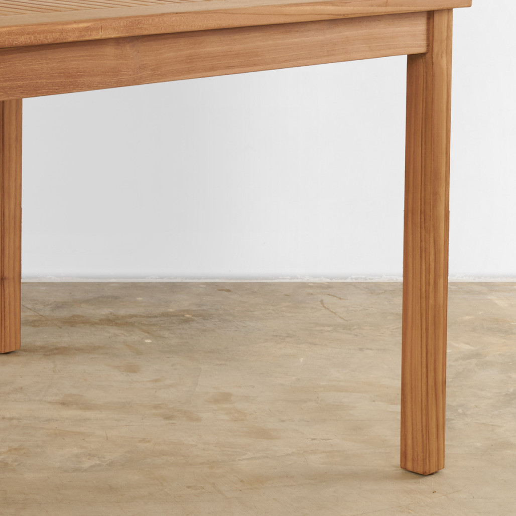 Mesa de jardín de teca maciza 200 Frida