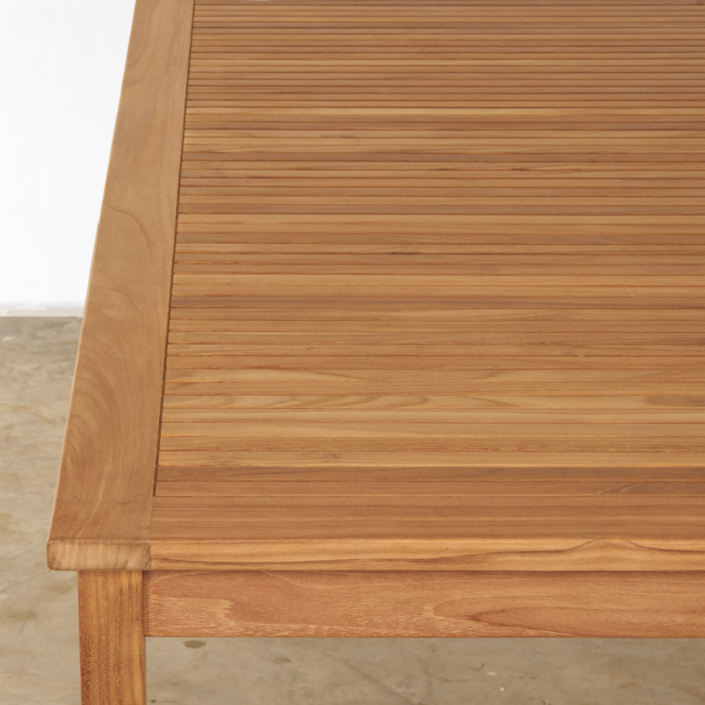 Mesa de jardín de teca maciza 200 Frida