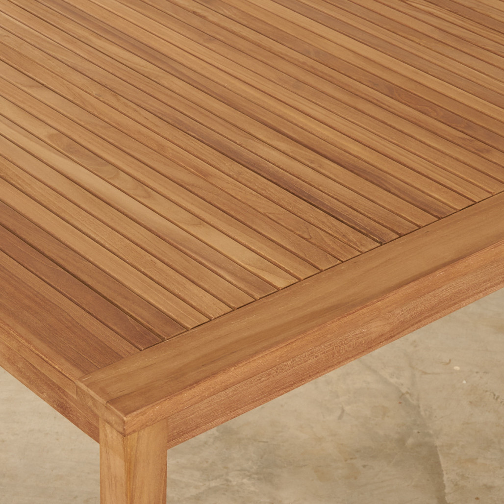 Mesa de jardín de teca maciza 200 Frida