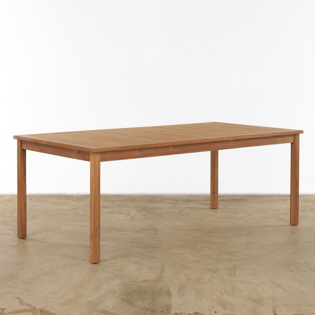 Mesa de jardín de teca maciza 200 Frida