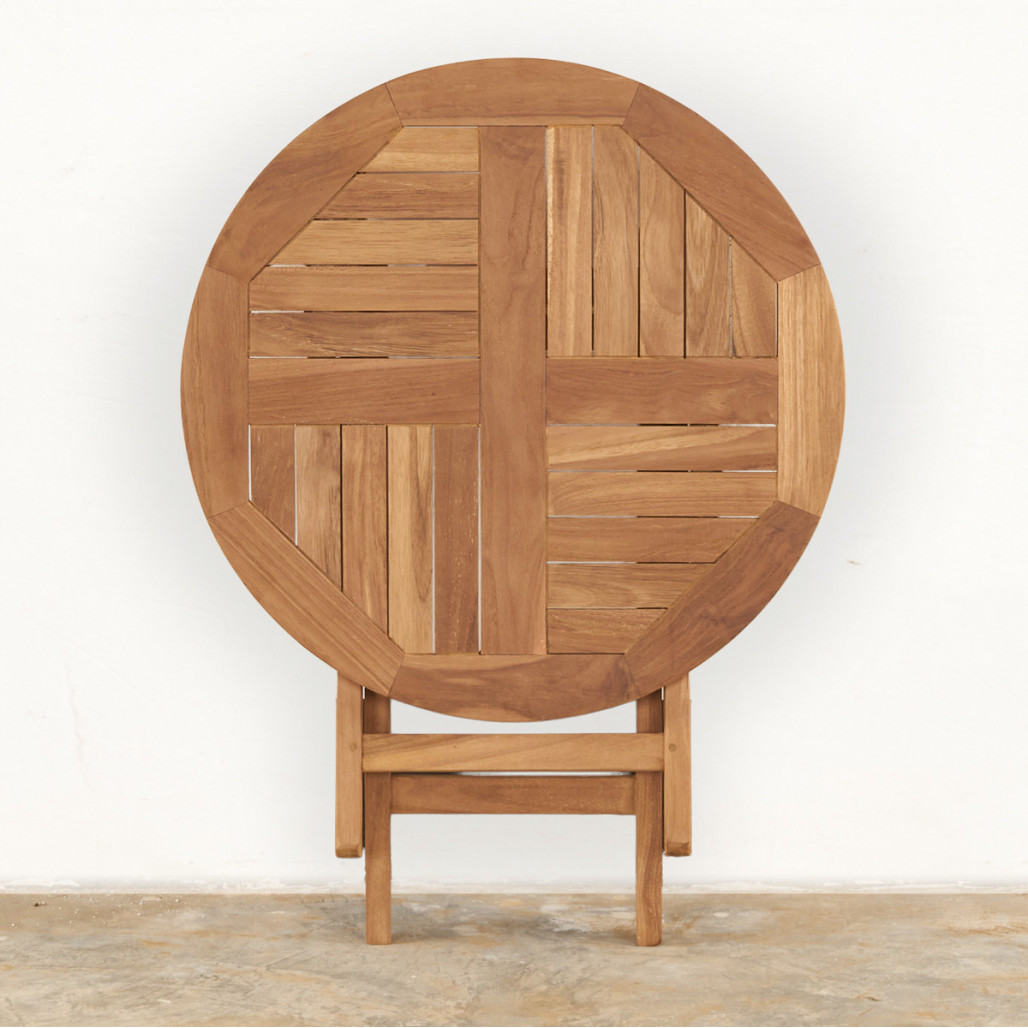 Mesa de centro de jardín en teca maciza Onora Mesa de centro de jardín en teca maciza Onora