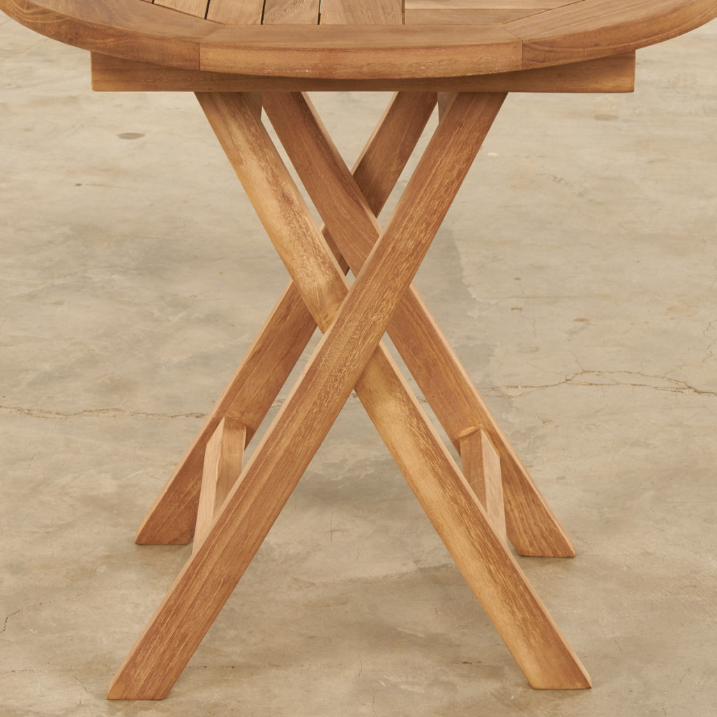 Mesa de centro de jardín en teca maciza Onora Mesa de centro de jardín en teca maciza Onora