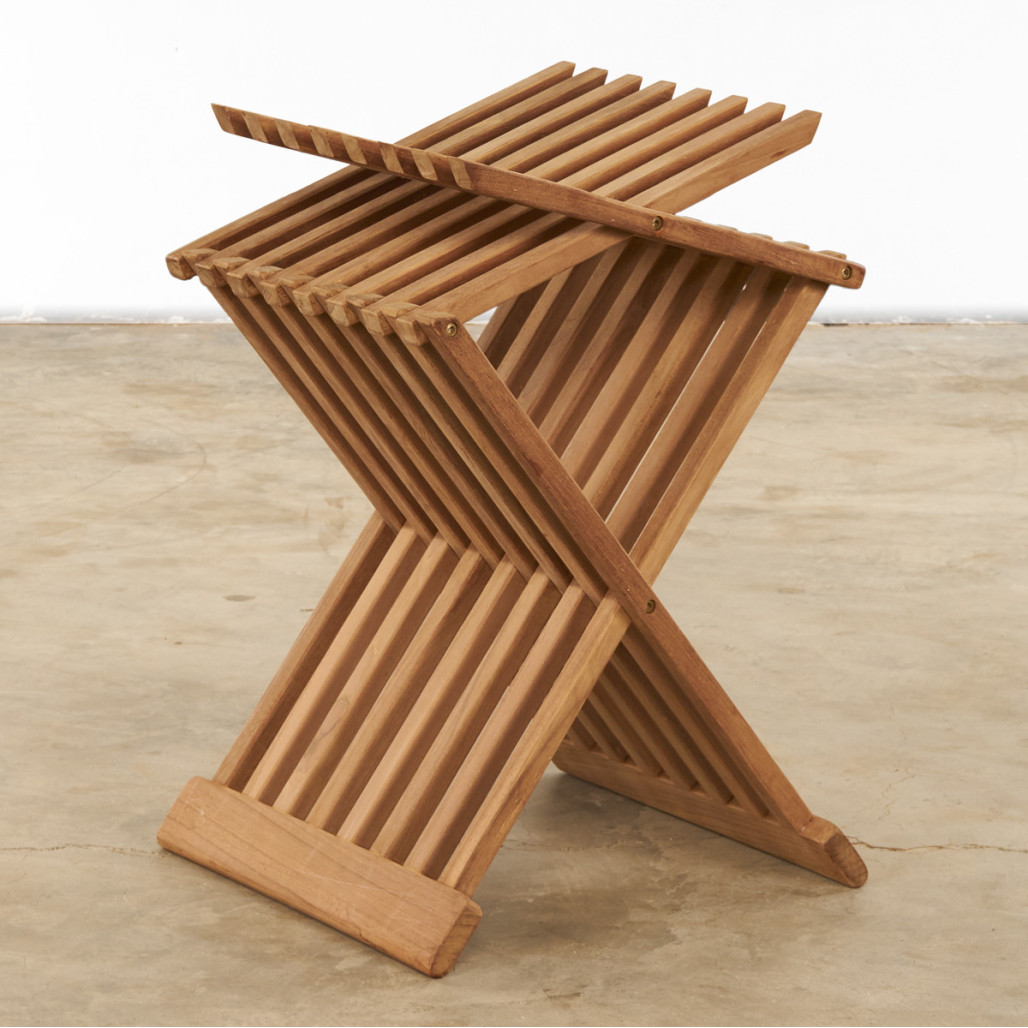 Mesa de centro plegable de teca Fish