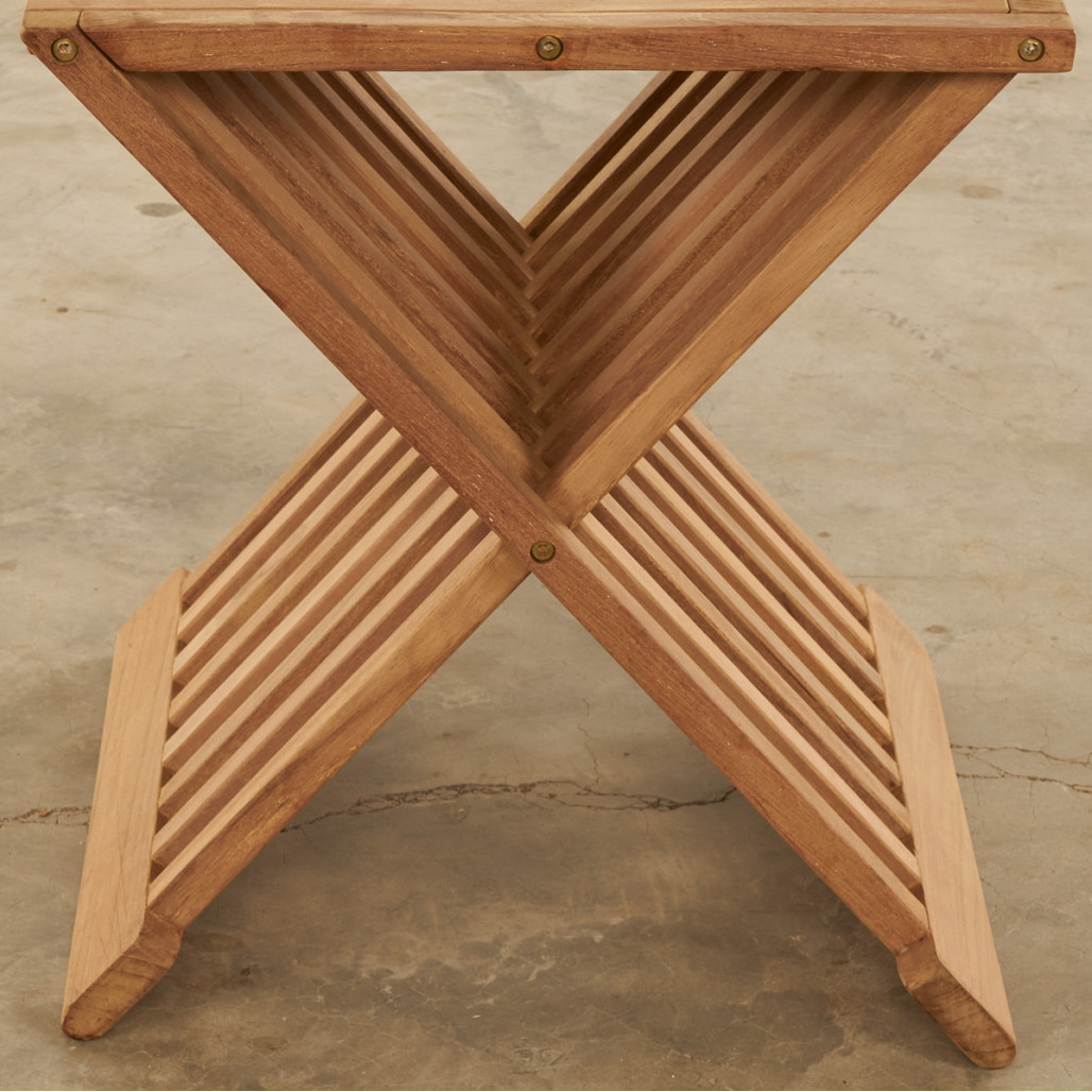 Mesa de centro plegable de teca Fish