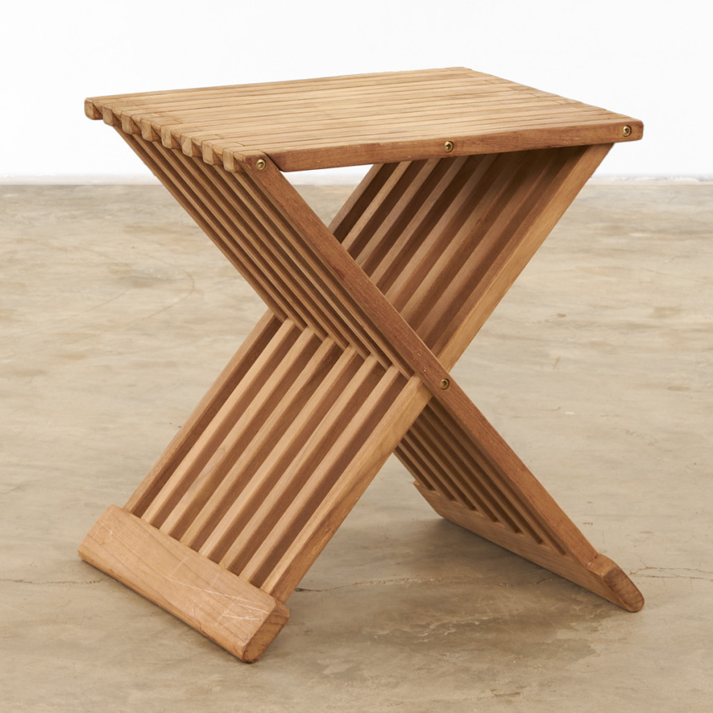 Mesa de centro plegable de teca Fish