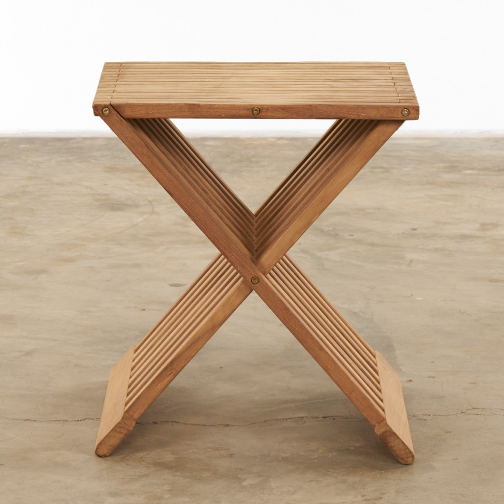 Mesa de centro plegable de teca Fish