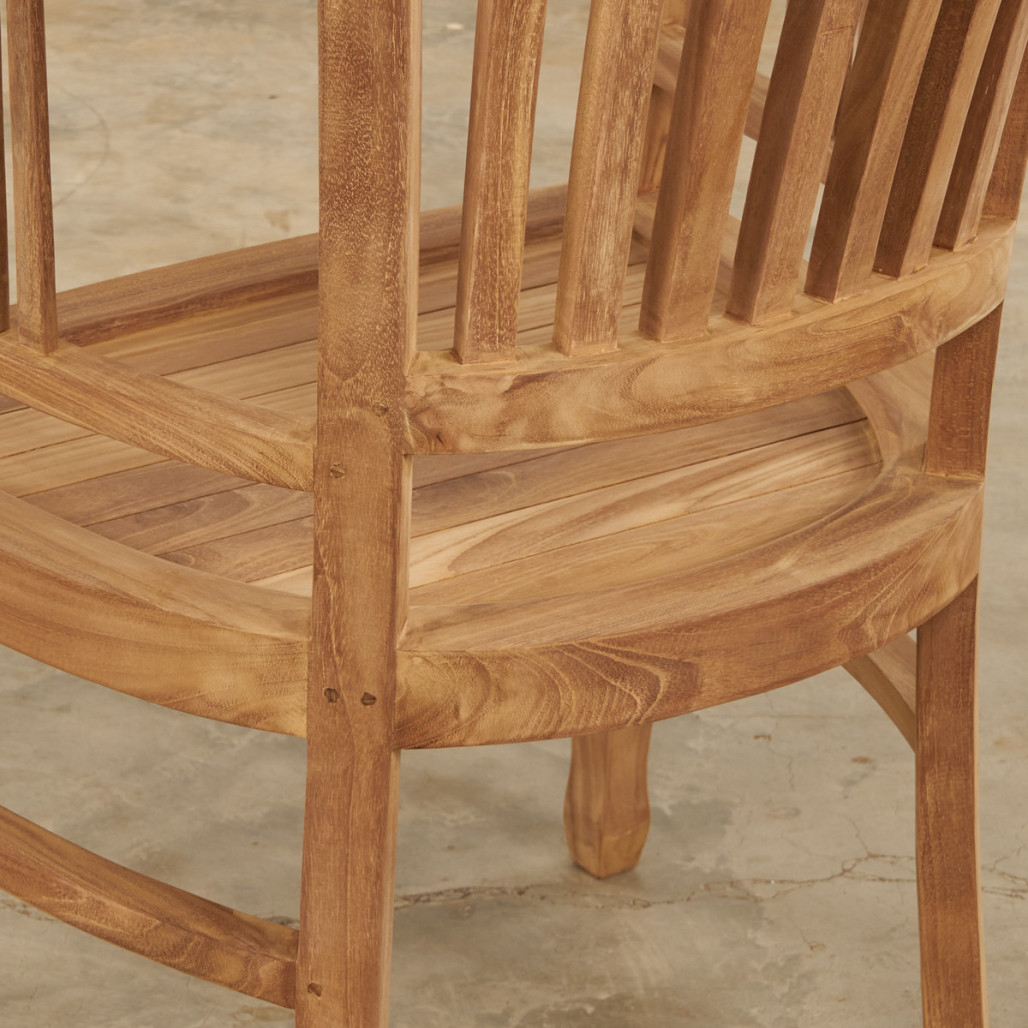 Sillón de jardín de teca Romane Sillón de jardín de teca Romane