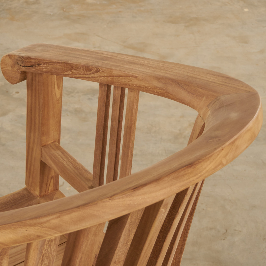 Sillón de jardín de teca Romane Sillón de jardín de teca Romane