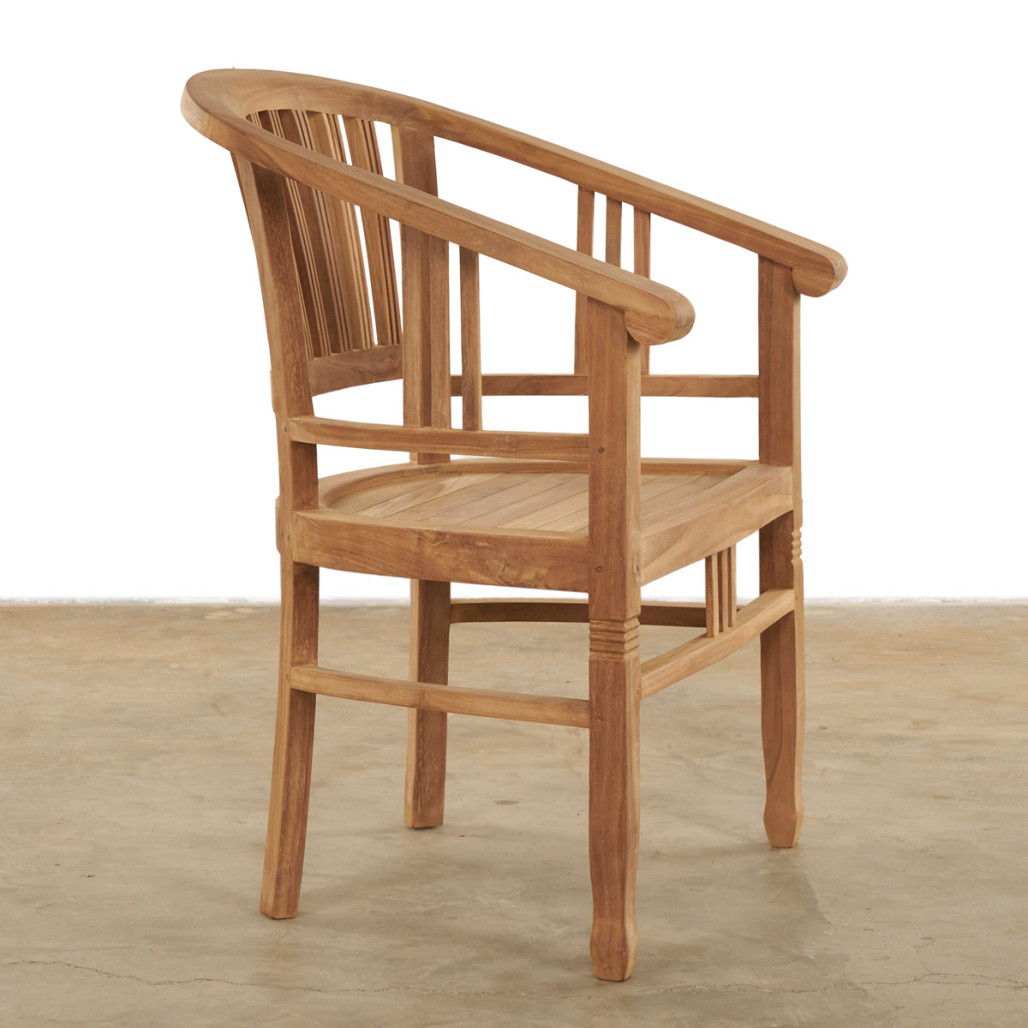 Sillón de jardín de teca Romane Sillón de jardín de teca Romane