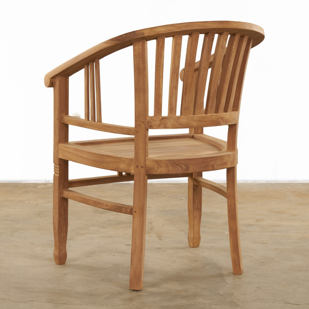 Sillón de jardín de teca Romane Sillón de jardín de teca Romane