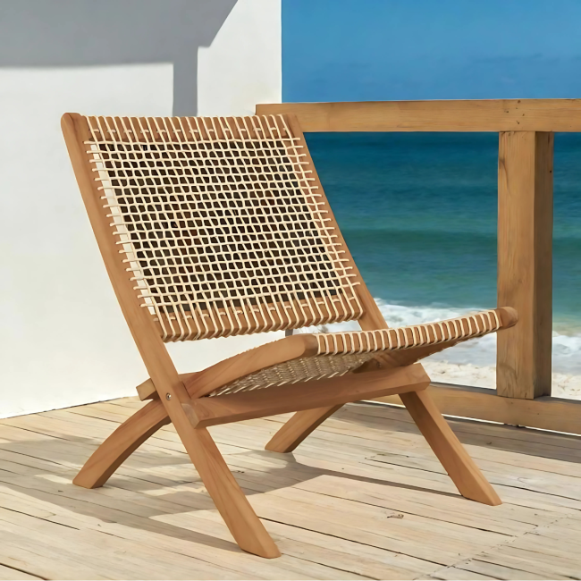 Sillón salón de jardín natural - Wanda collection