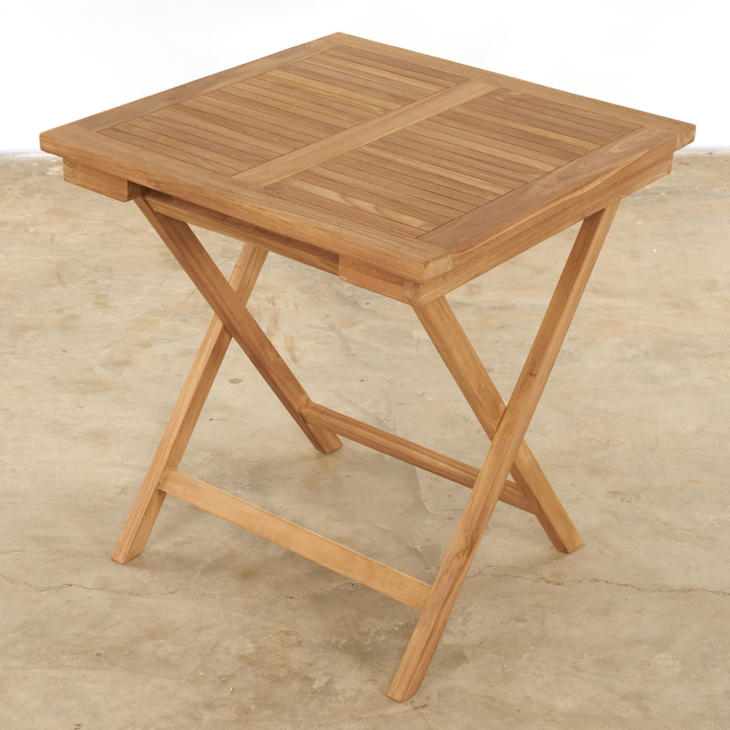Conjunto de mesa y 2 sillas de jardín de teca Harry Conjunto de mesa y 2 sillas de jardín de teca Harry