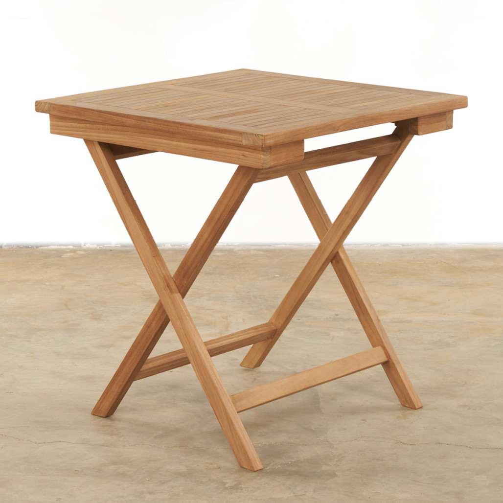 Conjunto de mesa y 2 sillas de jardín de teca Harry Conjunto de mesa y 2 sillas de jardín de teca Harry