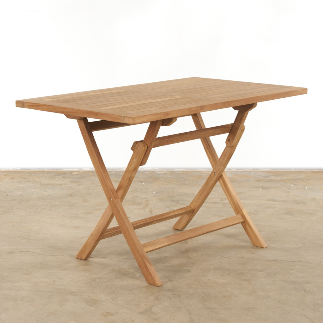 Conjunto de mesa y 4 sillas de jardín en teca Harry Conjunto de mesa y 4 sillas de jardín en teca Harry