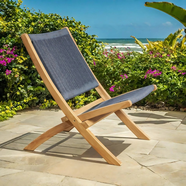 Sillón salón de jardín gris oscuro - Wanda collection