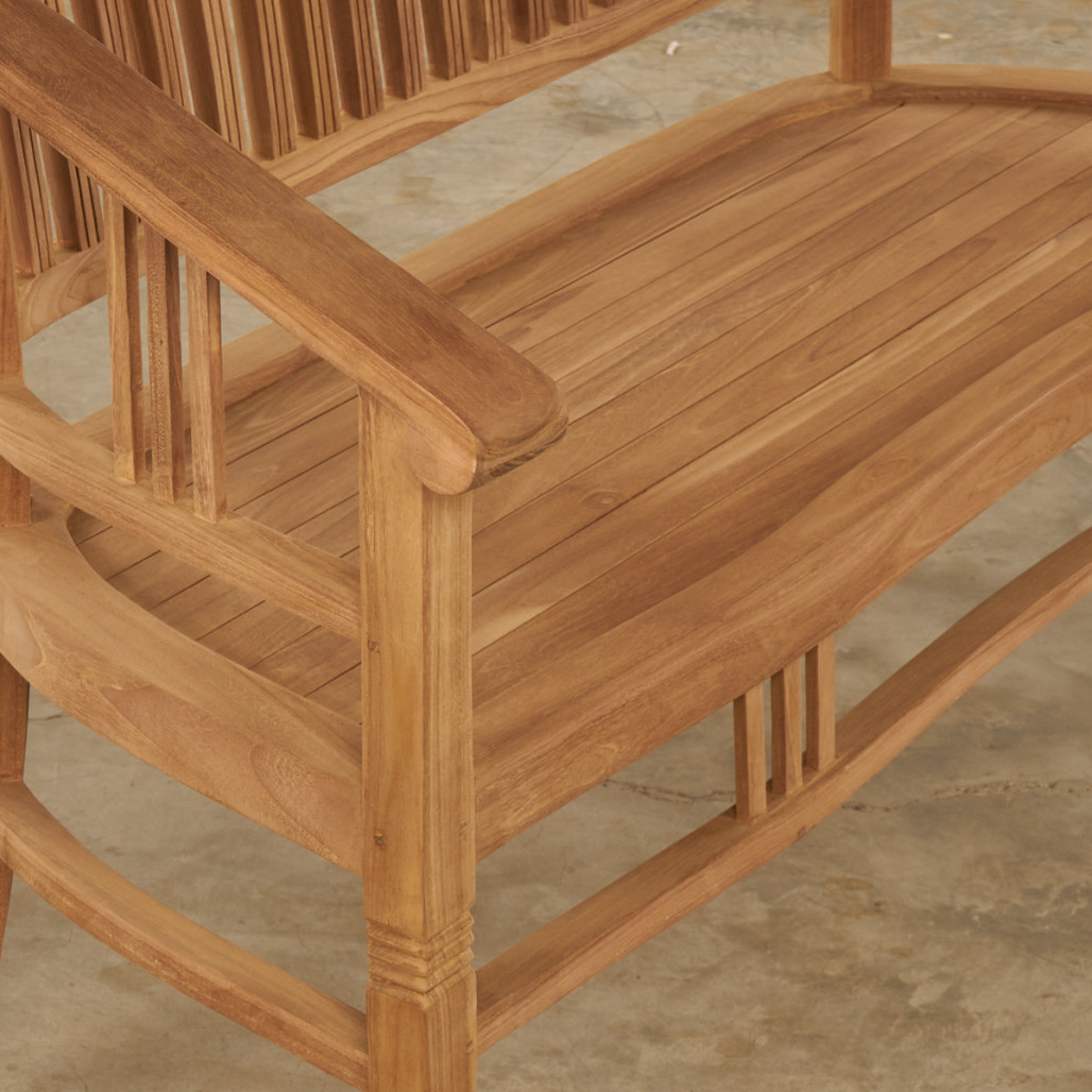 Banco de jardín de teca 120 cm - Wanda collection Banco de jardín de teca 120 cm - Wanda collection