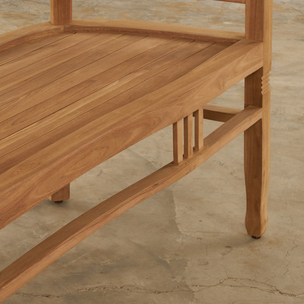 Banco de jardín de teca 120 cm - Wanda collection Banco de jardín de teca 120 cm - Wanda collection