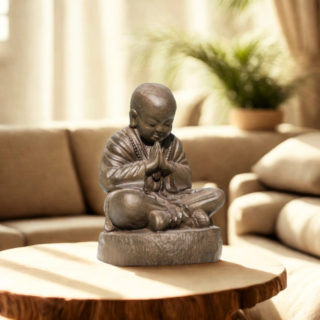 Estatua Monje Shaolin 40 cm | Decoración zen interior Estatua Monje Shaolin 40 cm | Decoración zen interior