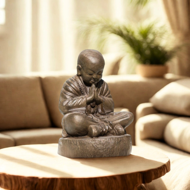 Estatua Monje Shaolin 40 cm | Decoración zen interior
