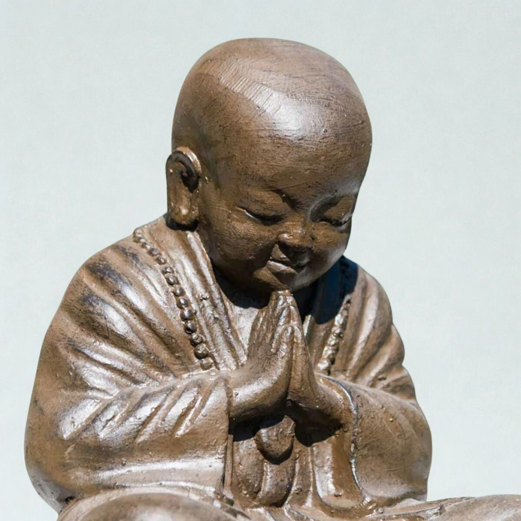 Estatua Monje Shaolin 40 cm | Decoración zen interior Estatua Monje Shaolin 40 cm | Decoración zen interior