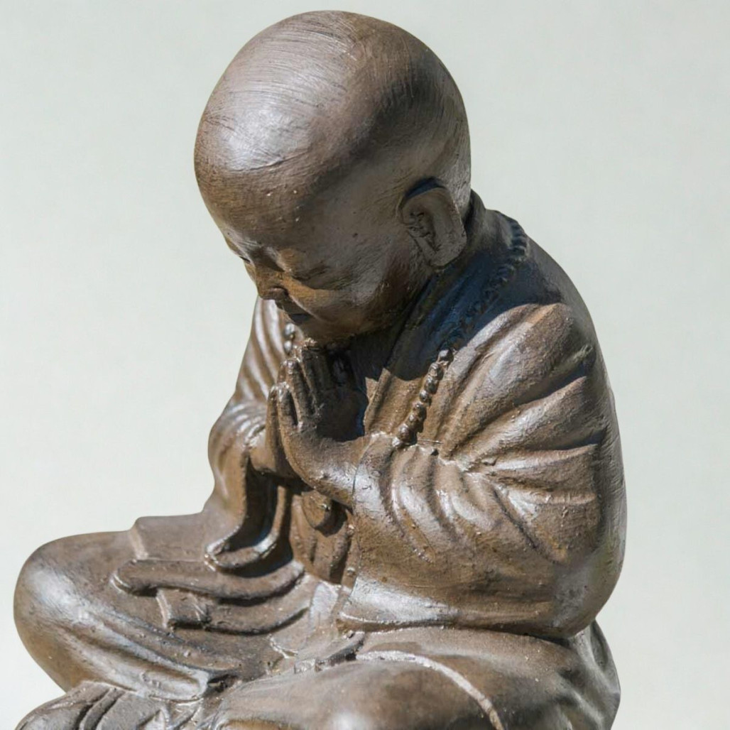 Estatua Monje Shaolin 40 cm | Decoración zen interior Estatua Monje Shaolin 40 cm | Decoración zen interior