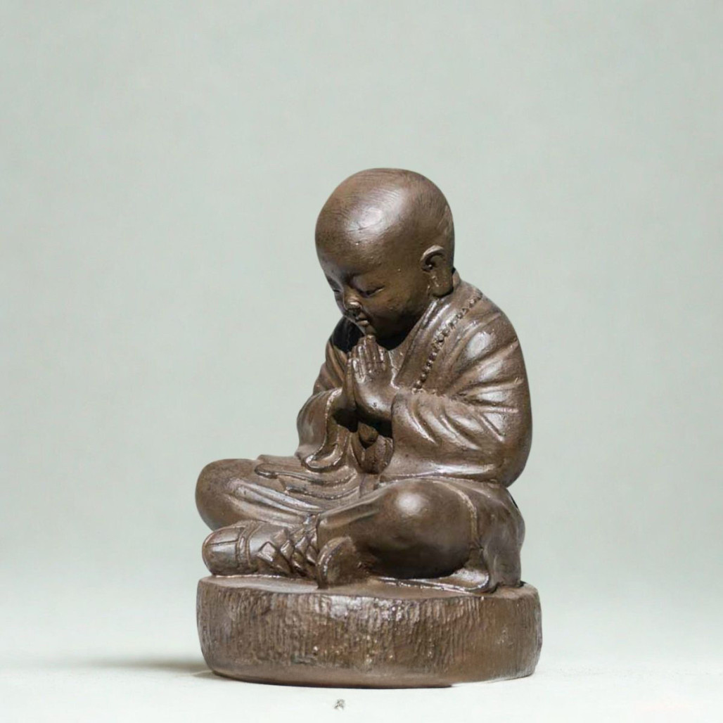 Estatua Monje Shaolin 40 cm | Decoración zen interior Estatua Monje Shaolin 40 cm | Decoración zen interior
