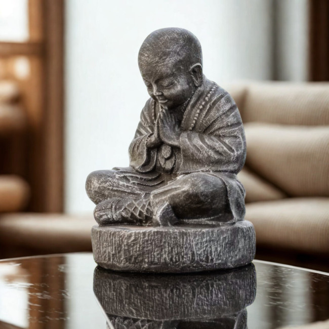 Estatua Monje Shaolín sentado | Decoración zen interior