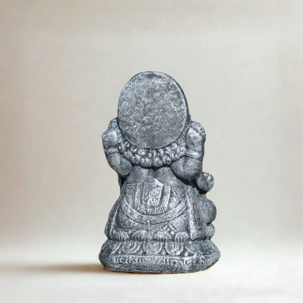 Estatua Ganesh gris | Decoración zen interior