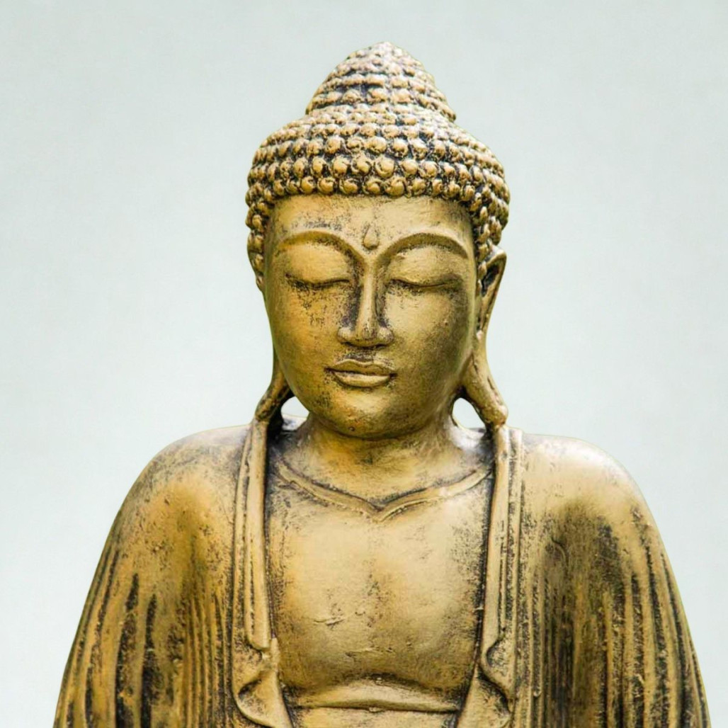 Estatua Buda dorado | Decoración zen interior