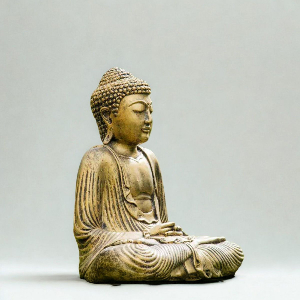 Estatua Buda dorado | Decoración zen interior