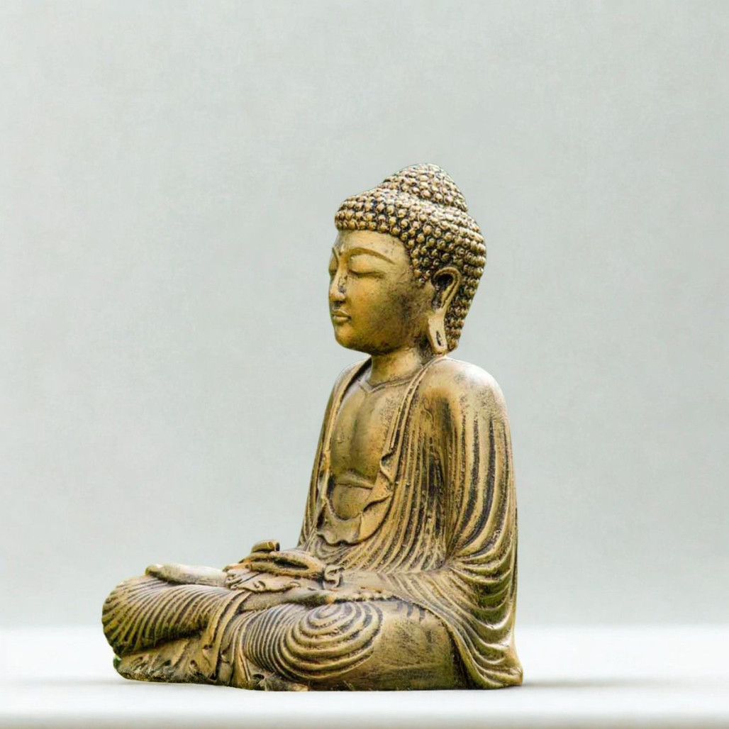 Estatua Buda dorado | Decoración zen interior
