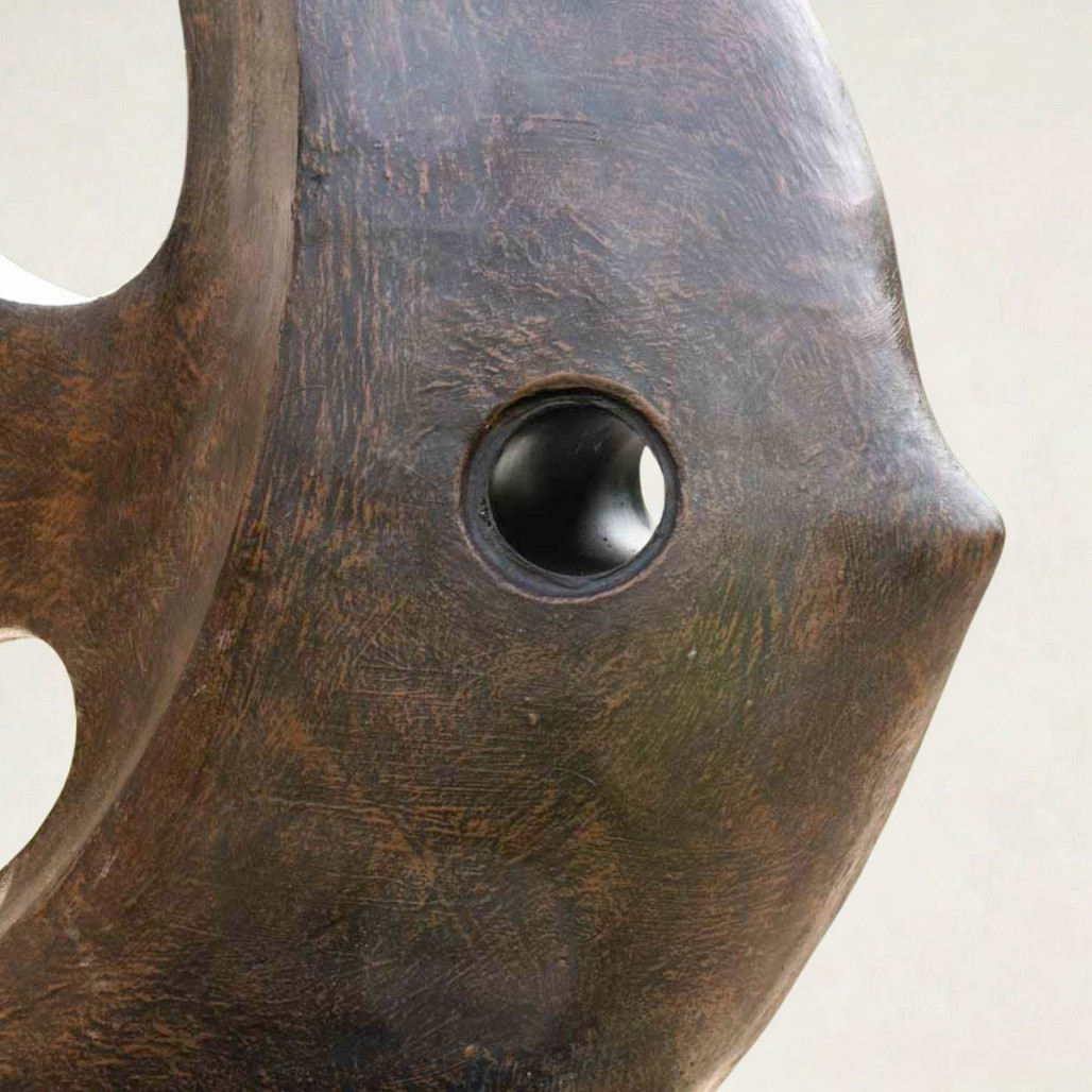 Escultura moderna pez 100 cm | Decoración interior artística