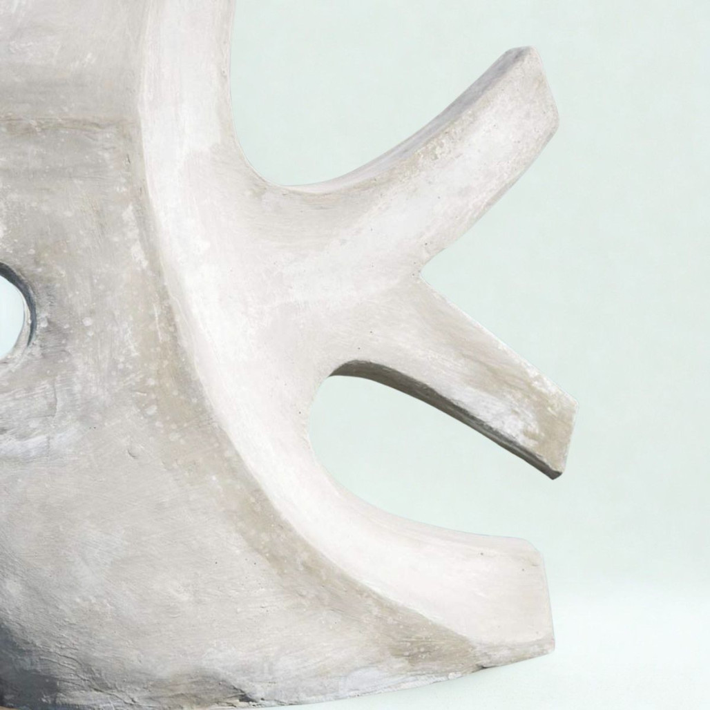 Escultura pez gris 100 cm | Decoración interior moderna