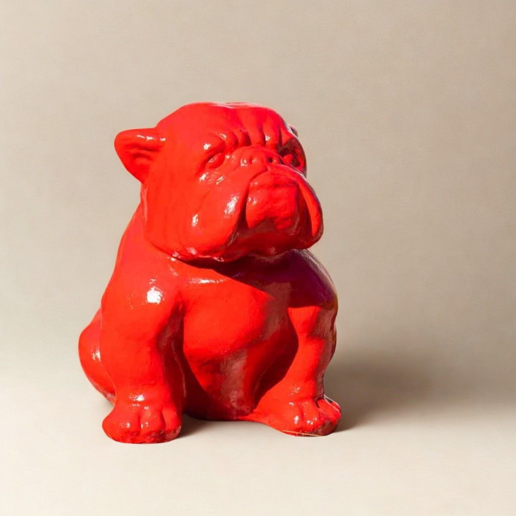 Estatua bulldog diseño 40 cm | Decoración interior moderna