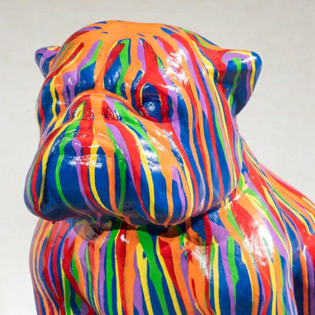 Escultura bulldog Trash 40 cm | Decoración interior moderna Escultura bulldog Trash 40 cm | Decoración interior moderna