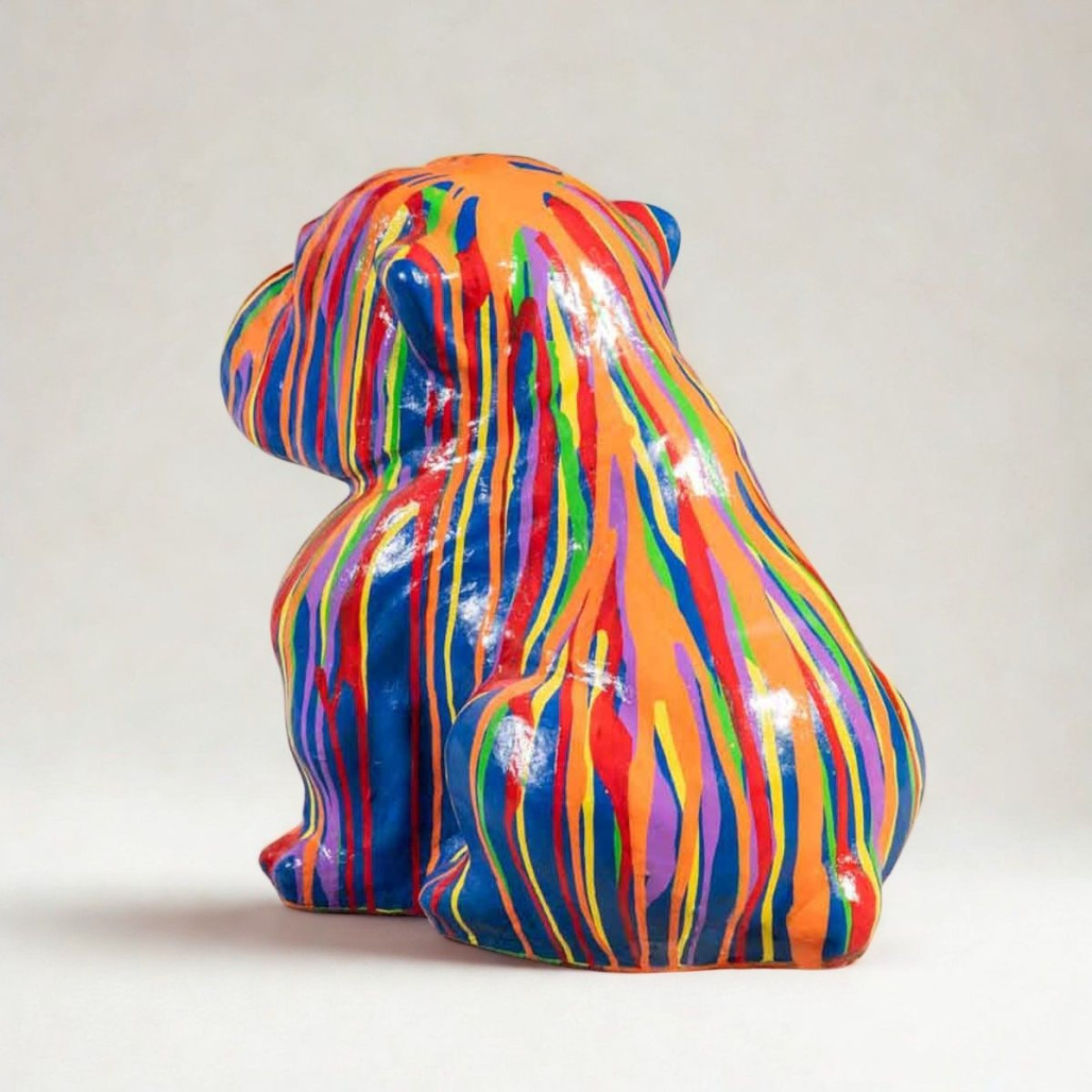 Escultura bulldog Trash 40 cm | Decoración interior moderna Escultura bulldog Trash 40 cm | Decoración interior moderna