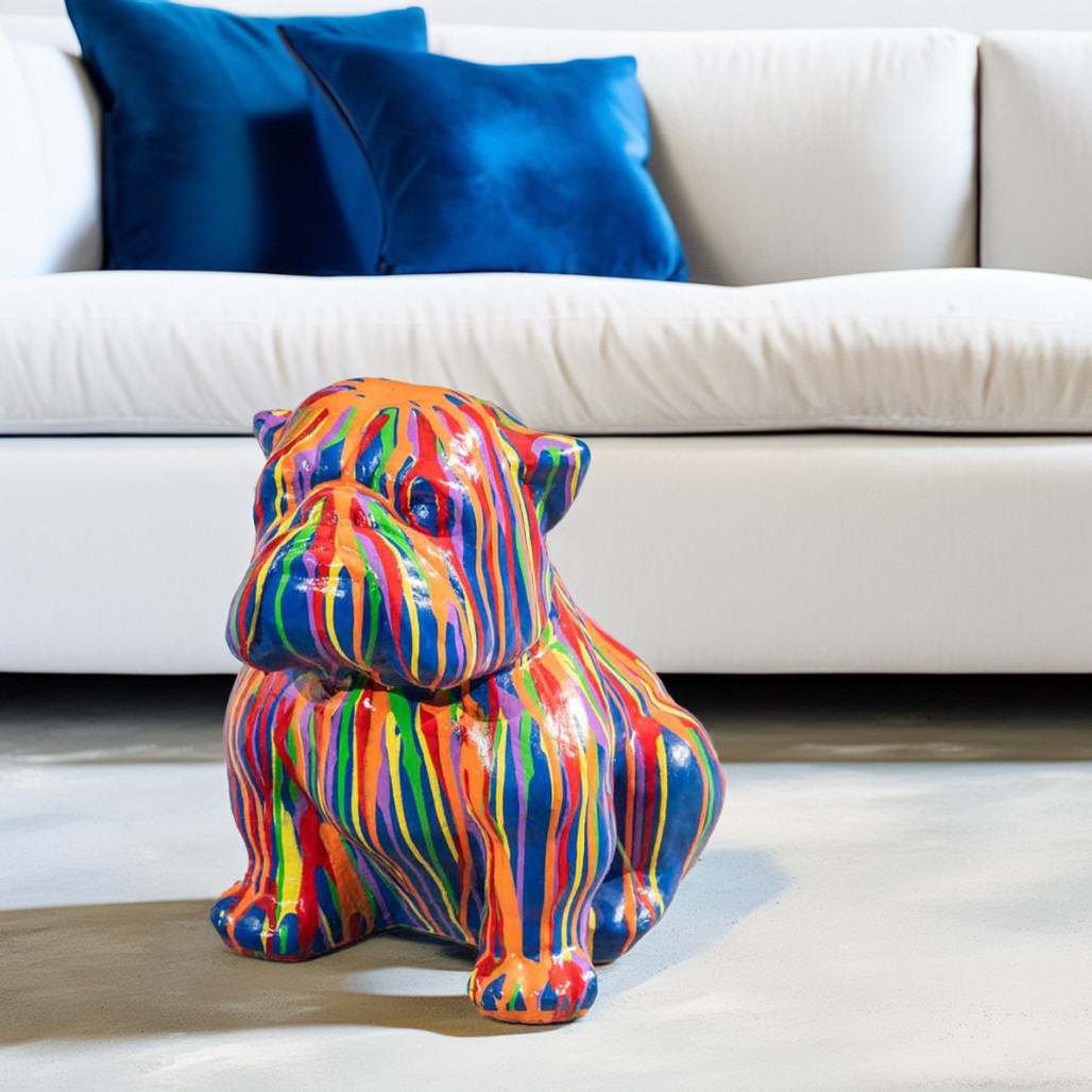 Escultura bulldog Trash 40 cm | Decoración interior moderna Escultura bulldog Trash 40 cm | Decoración interior moderna