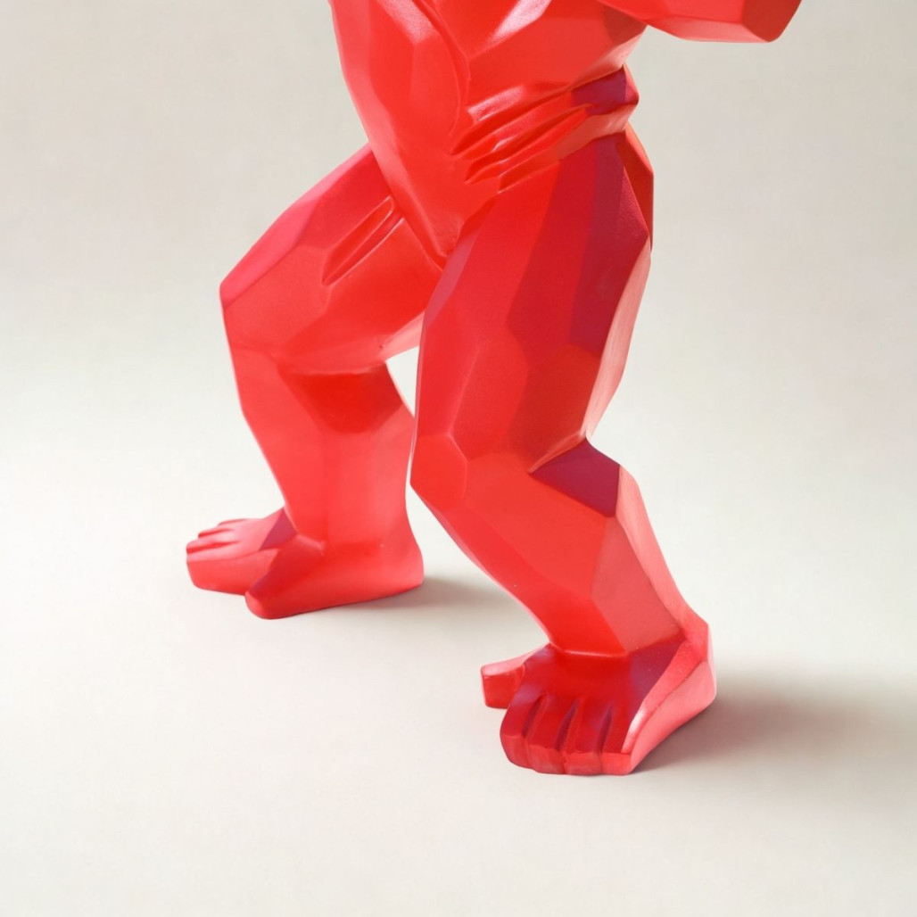 Escultura gorila geométrico | Decoración interior moderna