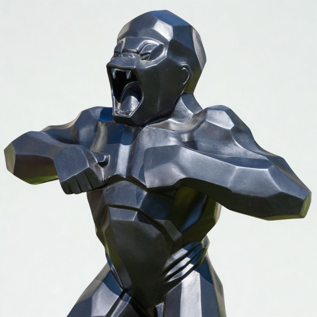 Escultura geométrica moderna | Decoración interior artística