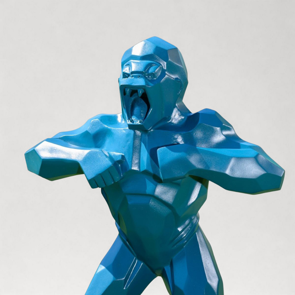 Estatua gorila origami | Decoración interior moderna