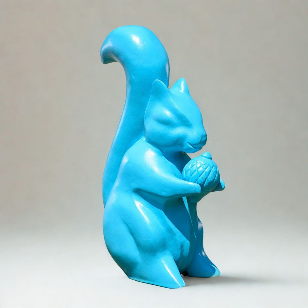 Estatua ardilla 64 cm | Decoración interior natural