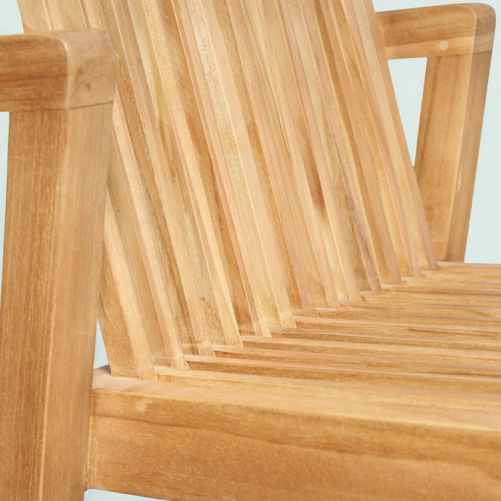 Silla apilable de teca | Mueble interior natural Silla apilable de teca | Mueble interior natural