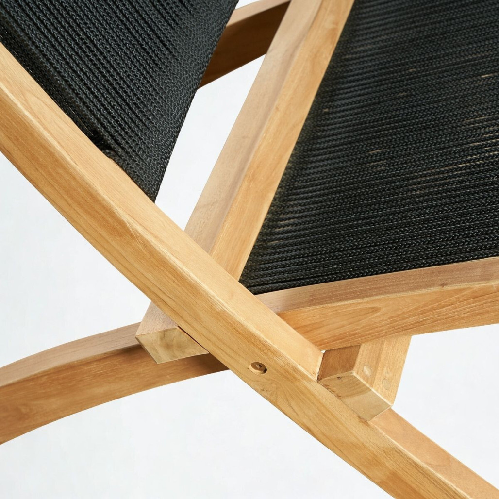 Sillón Jala de teca y cuerda | Estilo mediterráneo