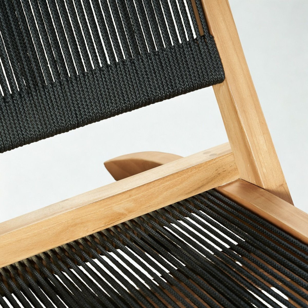 Sillón Jala de teca y cuerda | Estilo mediterráneo