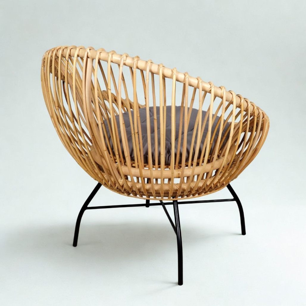 Sillón de ratán Eloise | Diseño natural y acogedor Sillón de ratán Eloise | Diseño natural y acogedor