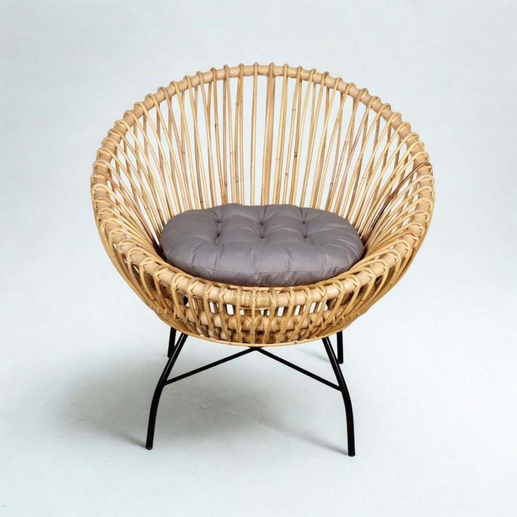 Sillón de ratán Eloise | Diseño natural y acogedor Sillón de ratán Eloise | Diseño natural y acogedor